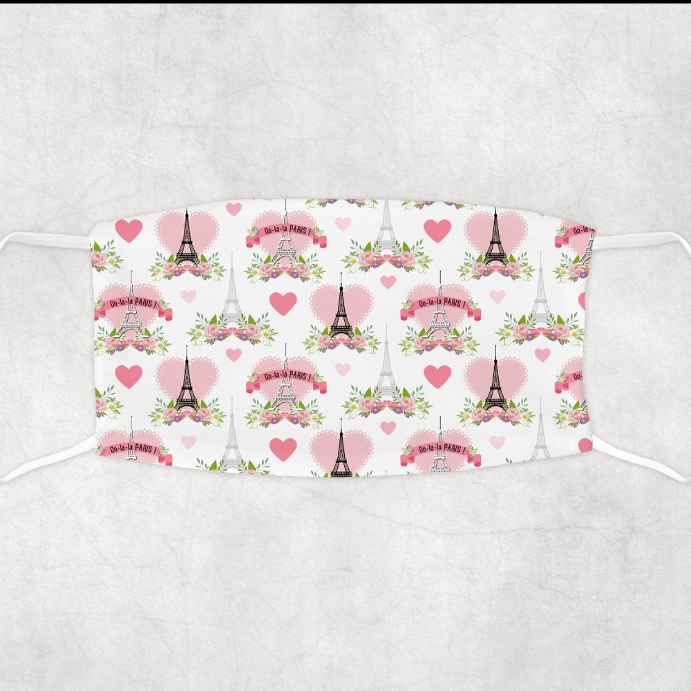 Girls Custom Pink Face Mask Accessories